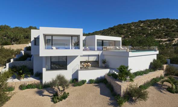 Villa in Cumbre del Sol mit Meerblick