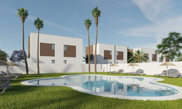 Exklusive Reihenhäuser in Elche 1 km vom Meer