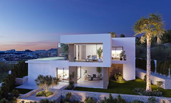 Villa in Cumbre del Sol mit Meerblick