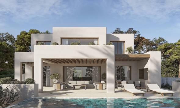Villa in Benissa mit Meerblick