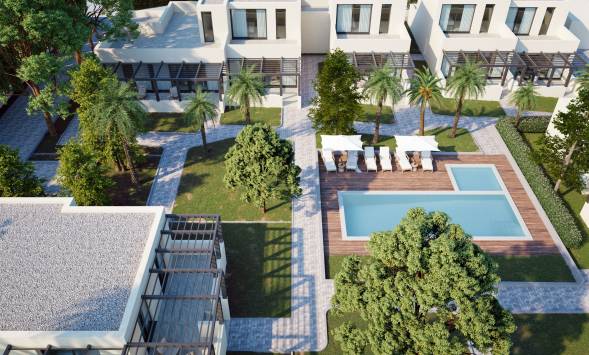 Maisons mitoyennes à Carthagène avec jardin privé et espaces communs
