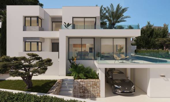 Villa in Cumbre del Sol mit Meerblick
