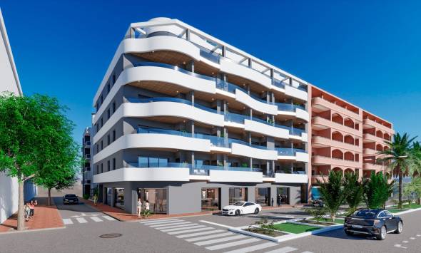 Apartments und Penthäuser in Torrevieja mit Meerblick
