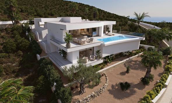 Villa in Cumbre del Sol mit Meerblick