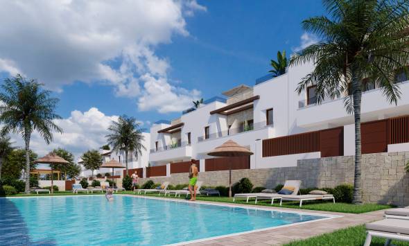 Reihenhäuser in Orihuela Costa mit Pool und Gärten