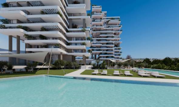 Wohnanlage in Calpe mit Meerblick