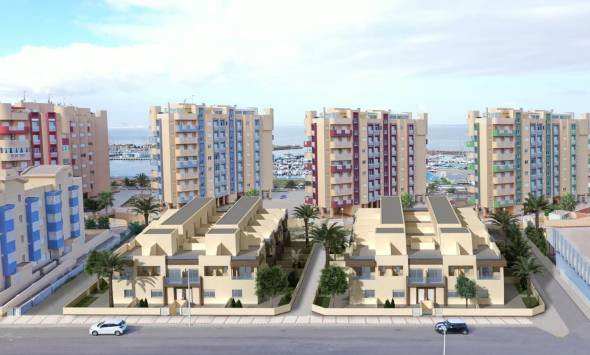 Reihenhäuser in Erster Linie in La Manga del Mar Menor