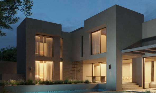Villa in La Nucia mit Meerblick