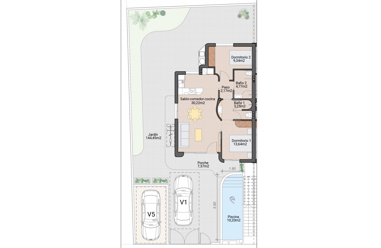 New Build - Bungalow - Pilar de la Horadada