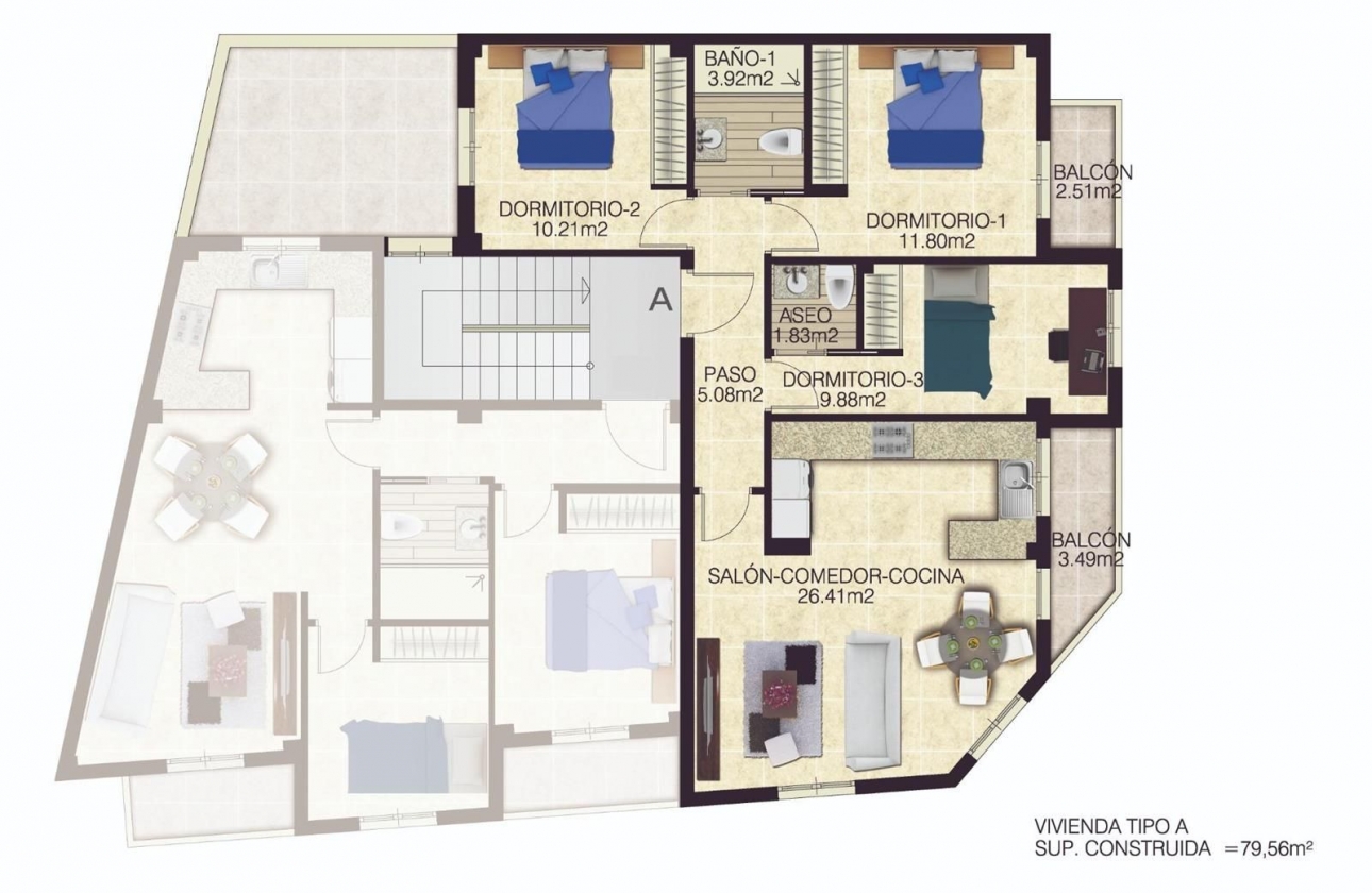 Resale - Apartment - Jacarilla