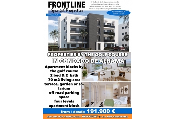 New Build - Apartment - Alhama de Murcia - Condado de Alhama Golf
