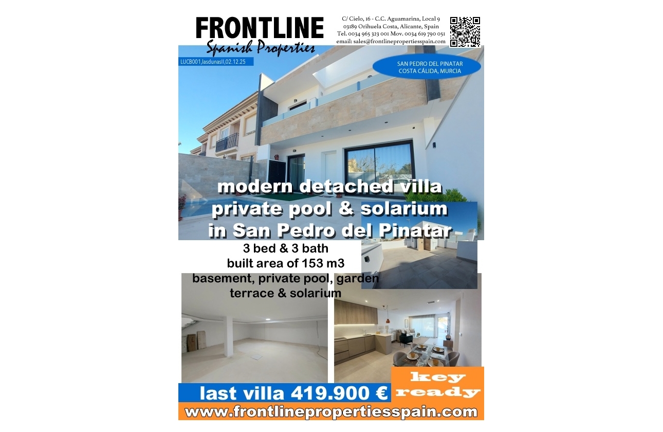 Nouvelle construction - Maison de ville - San Pedro del Pinatar