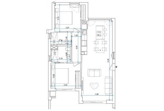 Resale - Apartment - Orihuela Costa - Las Colinas Golf