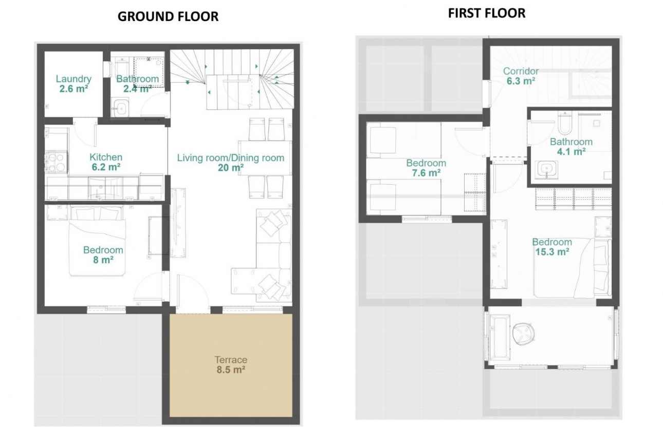 Reventa - Adosado - Orihuela - Urbanización Perla del Mar